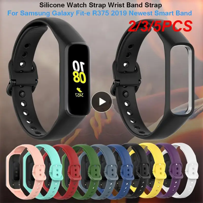 

2/3/5PCS Soft Colorful Smart Band Fitness Tracke Silicone Strap Replacement Smart Bracelet Band Strap Wristband Accessories