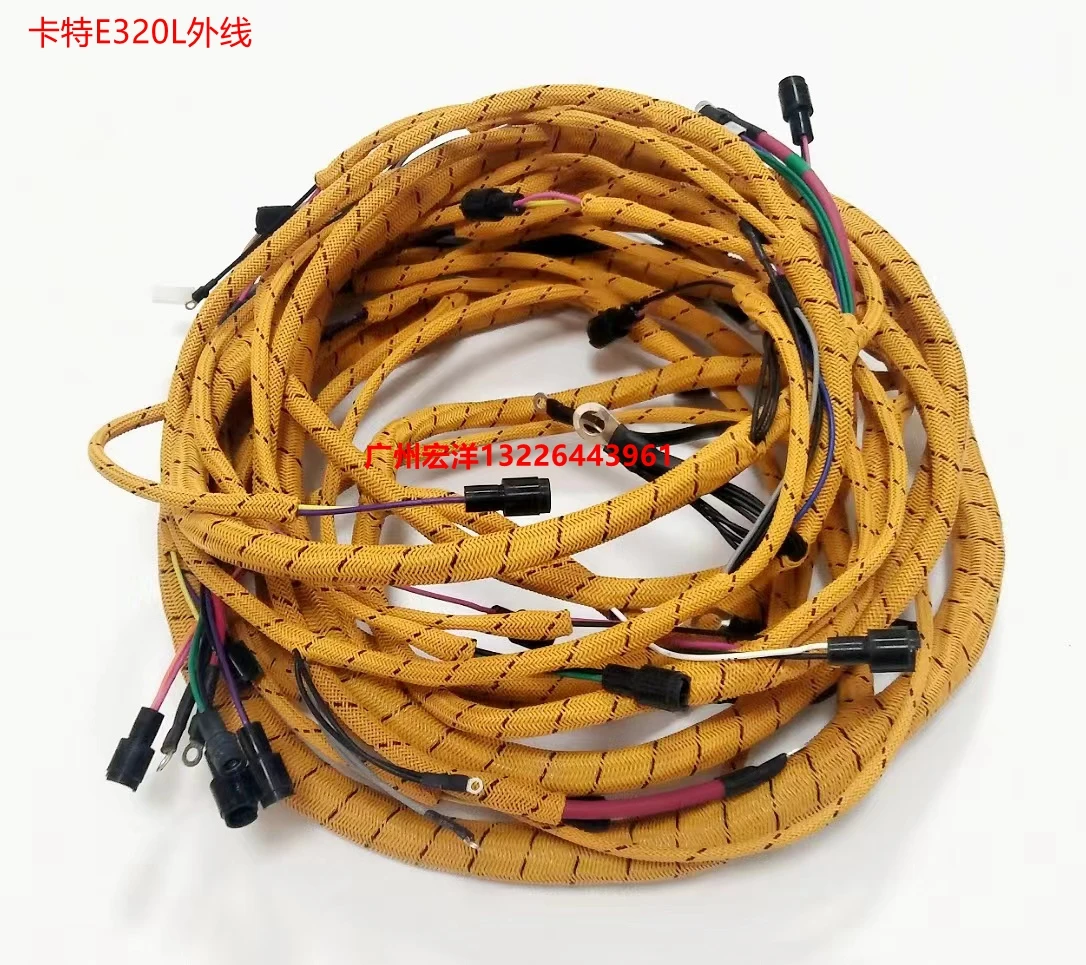 

Excavator equipped with For CAT E320L 3066 Engine Wiring Harness outer and inner wires, cab wire fuse box wire assembly