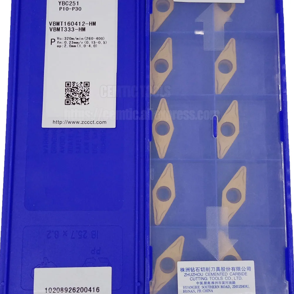 

ZCC CNC Alloy Blade VBMT YBC251 VBMT160412-HM