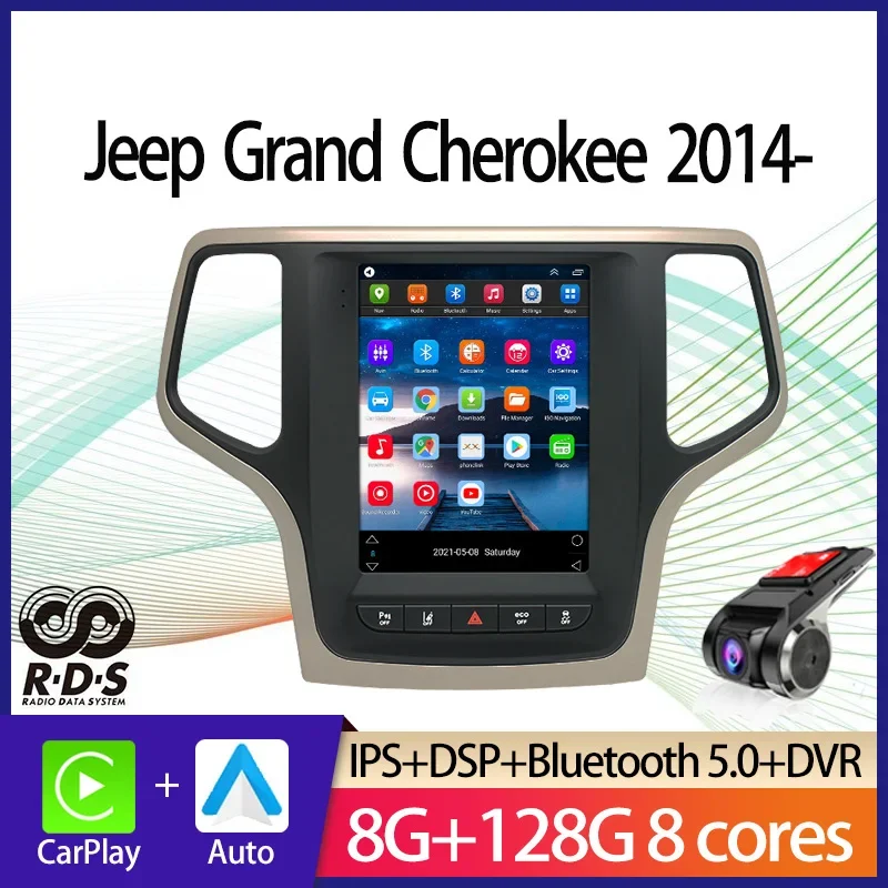 Android авто радио стерео для Jeep Grand Cherokee 2014-2022 автомобильный GPS-навигатор