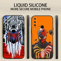 marvels spider man phone case for huawei p smart 2020 2019 z 2021 original soft black shockproof tpu unisex luxury ultra