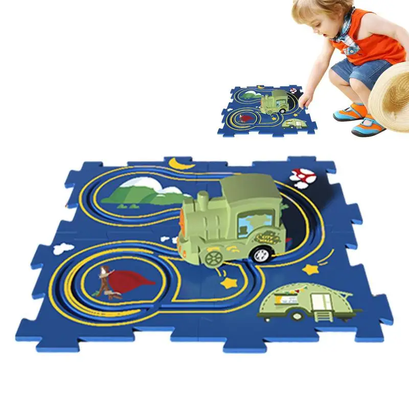 

Автомобильный трек набор головоломки настольная игра рельсовый автомобиль игрушка тонкая Бриллиантовая дорога обучающие игрушки для детей в возрасте от 3 лет и старше