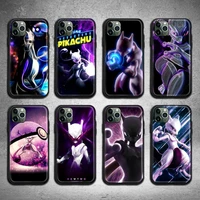 pok%c3%a9mon mewtwo phone case for iphone 13 12 11 pro max mini xs max 8 7 6 6s plus x 5s se 2020 xr cover