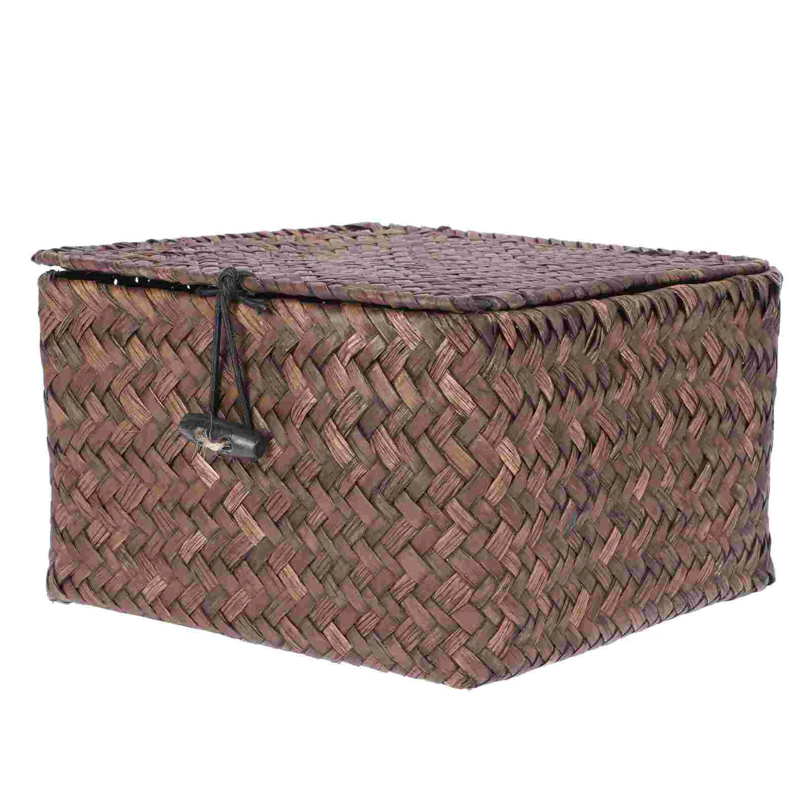 

Storage Box Toy Organizer Strawberry Decorative Basket Seaweed Home Book Baskets Organizing