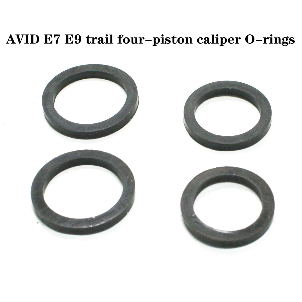 

For AVID E7 E9 Bike Sealing Ring Caliper Piston Black Hydraulic Brake ID 14/16mm Sponge 4pcs About 15g Brand New