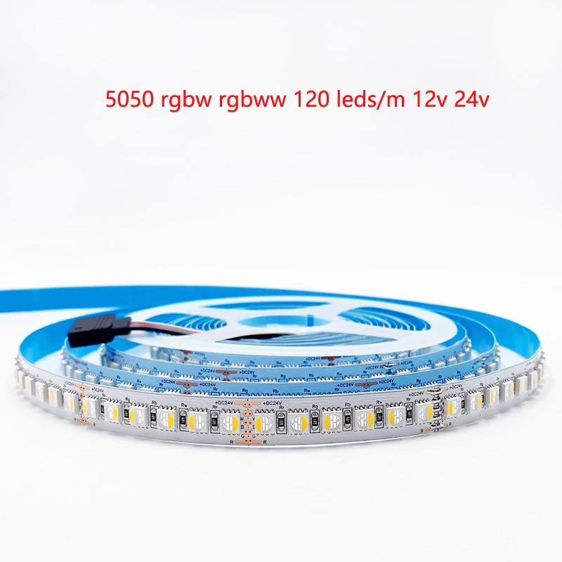 12 В 24 SMD5050 120 светодисветодиодный s/M RGBW RGBWW RGB + белый теплый 4 в 1 Светодиодная лента