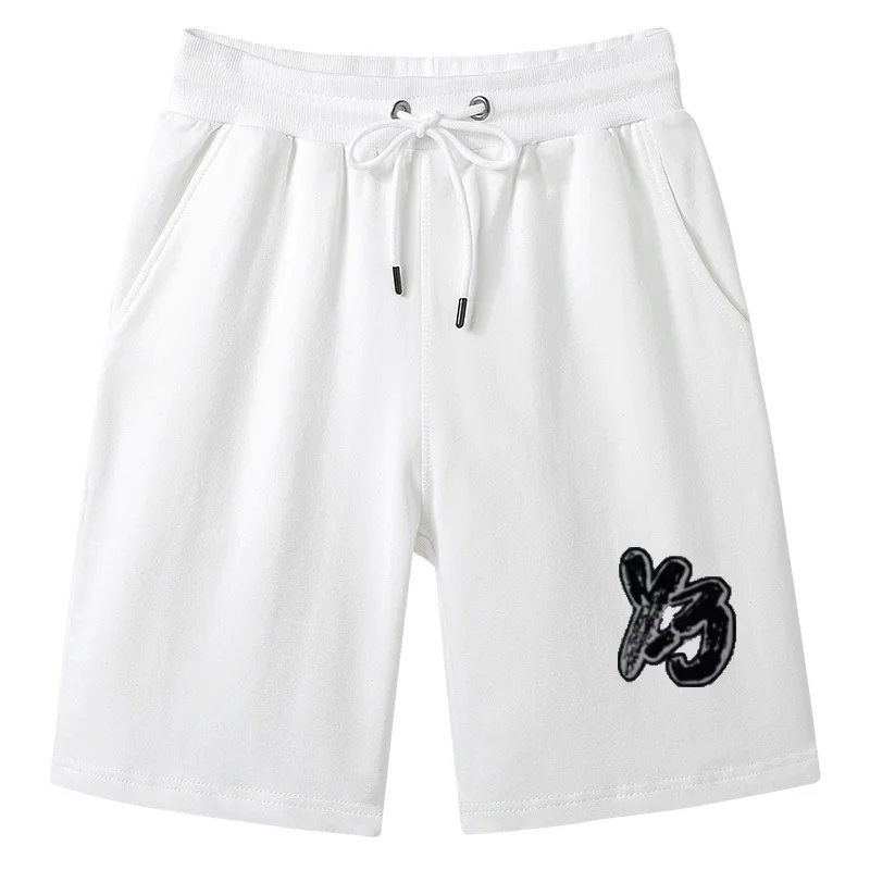 

Летние Новые Роскошные модные спортивные шорты Y3, хлопковые пляжные шорты, мужская и женская одежда, однотонные удобные облегающие брюки