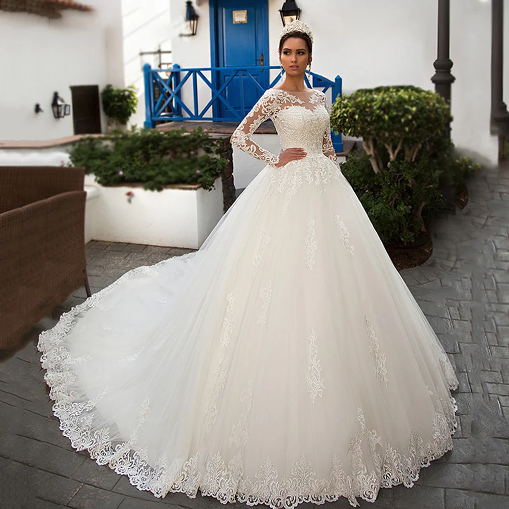 

Roseca Ye Sweetheart Illusion With Jacket Wedding Dress 2022 Princess Romantic Appliques Lace Up A-Line Bride Gowns Custom Made
