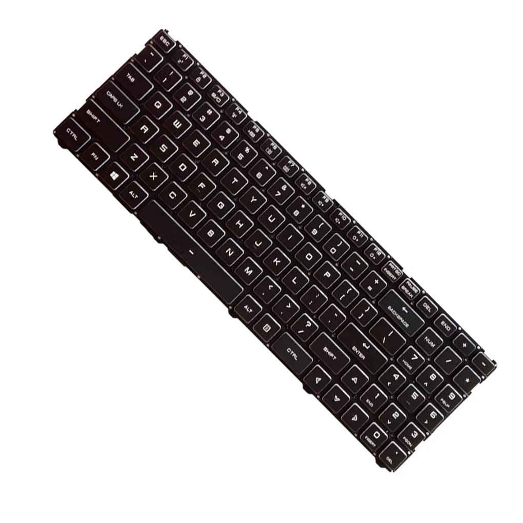 

Laptop Keyboard with Backlit Home Office Replace Part Fluent Typing Gaming Keypads Replacement for Z3 Z2 US Layout