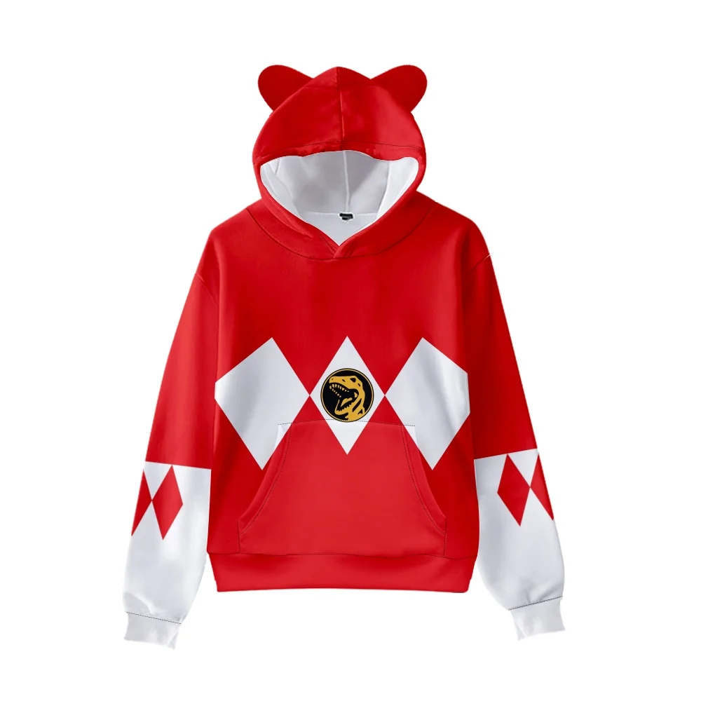 Лидер продаж осенне-зимние толстовки Mighty Morphin с 3D Цифровым принтом мужские и