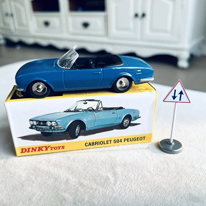 Фото Литой под давлением сплав 1/43 Dinky Cabriolet 504, трансформируемая модель спортивного автомобиля, металлический классический автомобиль, коллекция игрушек для взрослых №5