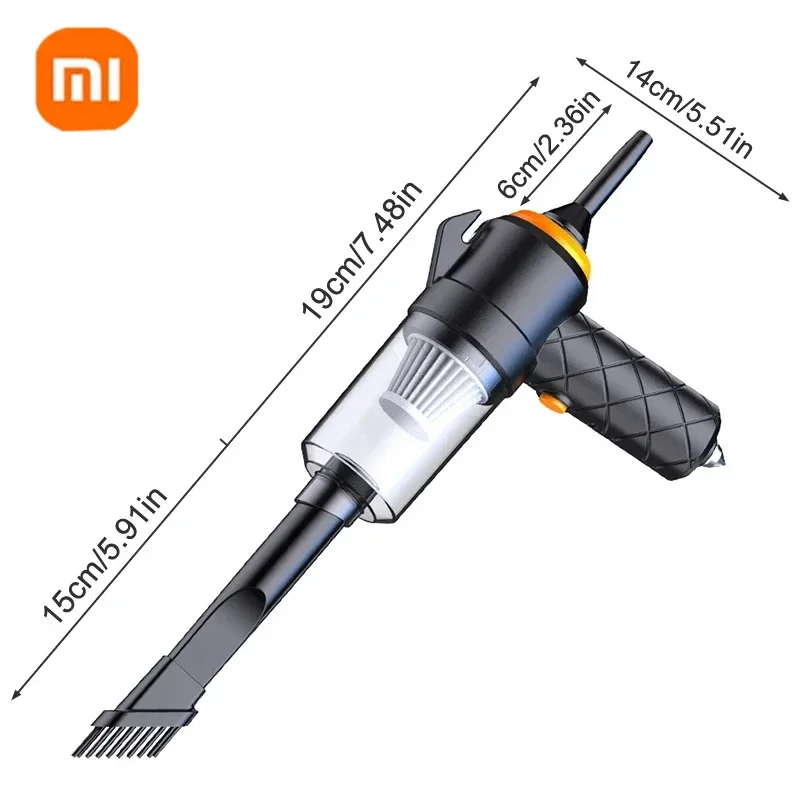 

XIAOMI 6000pa автомобильный пылесос высокой мощности с мини-зарядкой, многофункциональный ручной автомобильный пылесос для выдувания и всасывания, новый