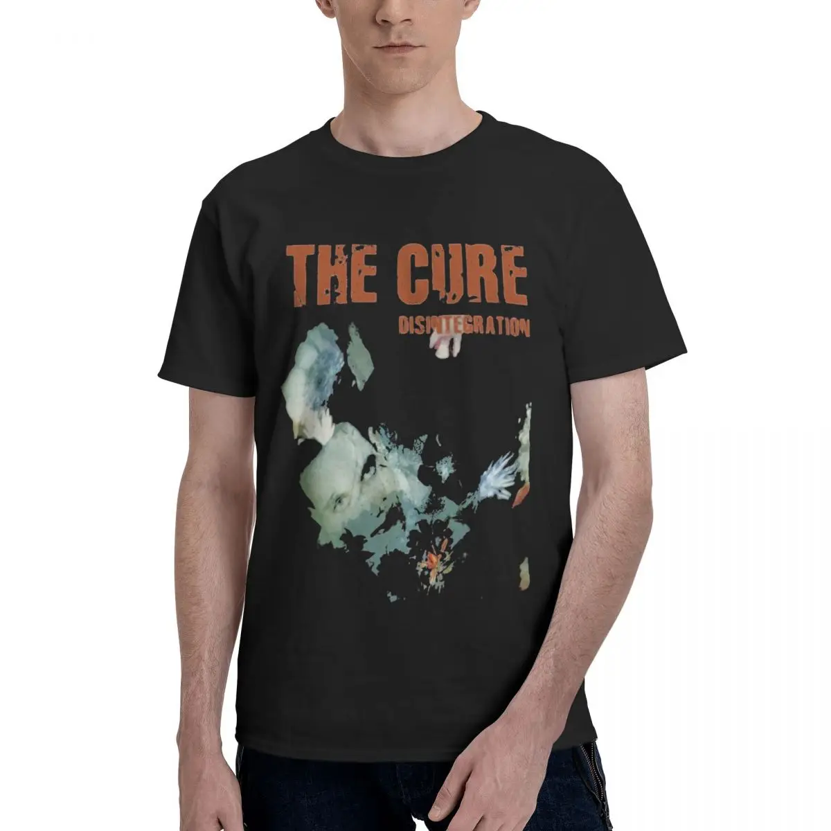 

Футболка хлопковая, с изображением "дезинтеграции", с коротким рукавом