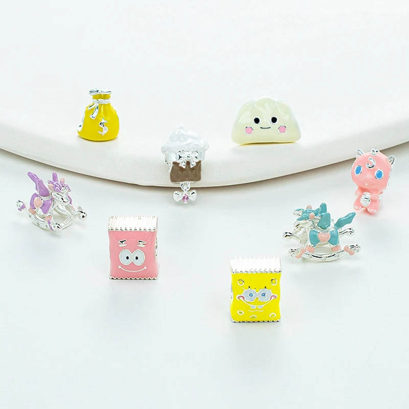 

Original 925 Sterling Silver Pendant Beads Unicorns Dumplings Dragons Money Bags Ice cream suitable for bracelet Diy Jewelry