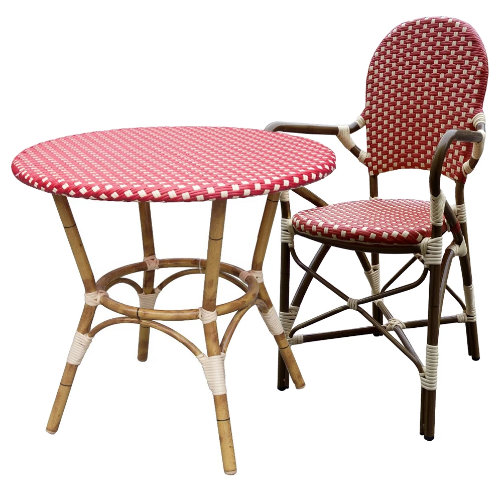 

Bar Wooden Table and Chairs High Aluminum Commercial Furniture