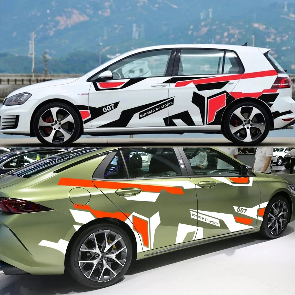 Универсальные Наклейки На Кузов Автомобиля Виниловые Для Volkswagen BMW Ford Skoda Subaru Tesla