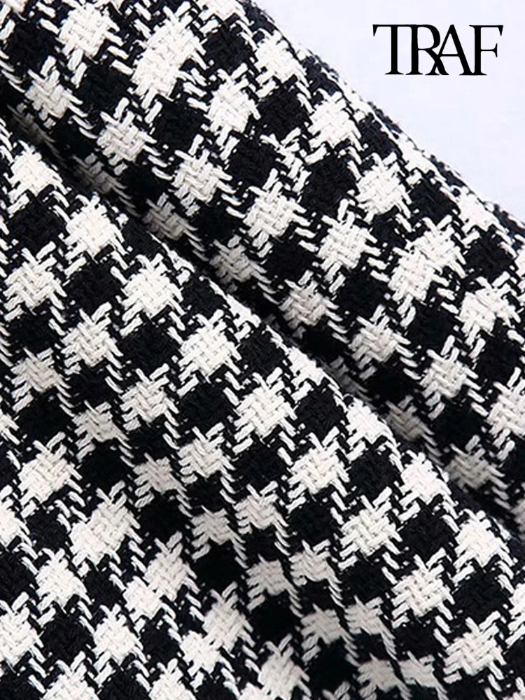 Женский твидовый блейзер с длинным рукавом карманами | Женская одежда