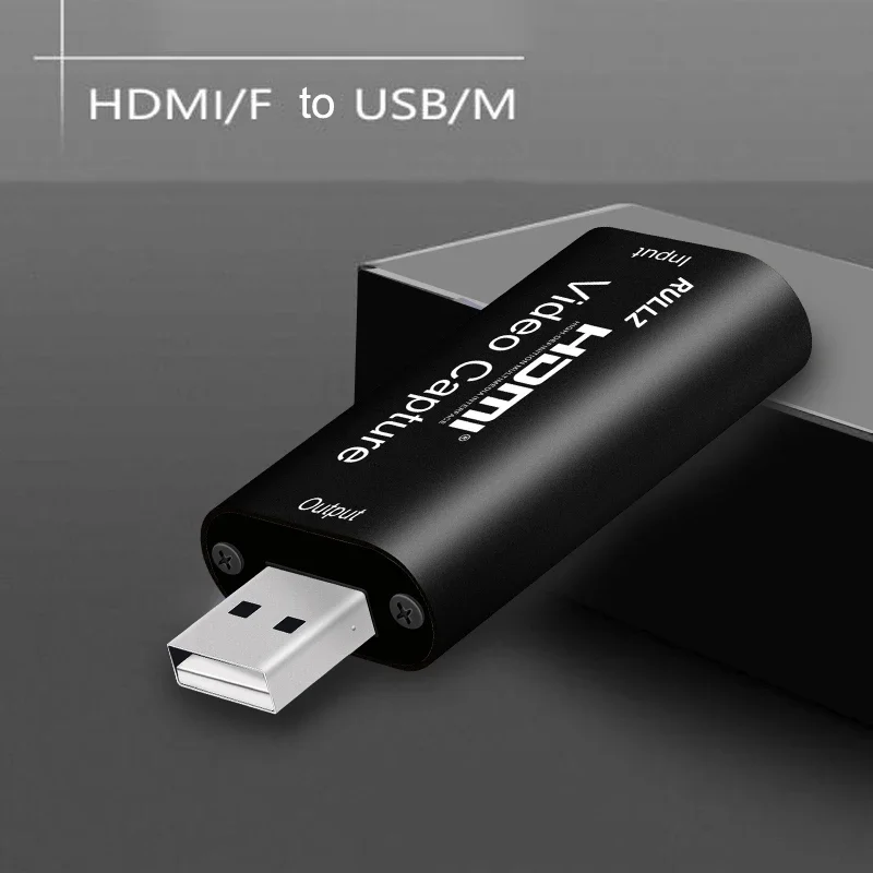 

4K HDMI To Type C Video Capture Card 1080P USB 2.0 Game Grabber DSLR Camera Teaching Recording Box for PS4 XBOX Live Streaming