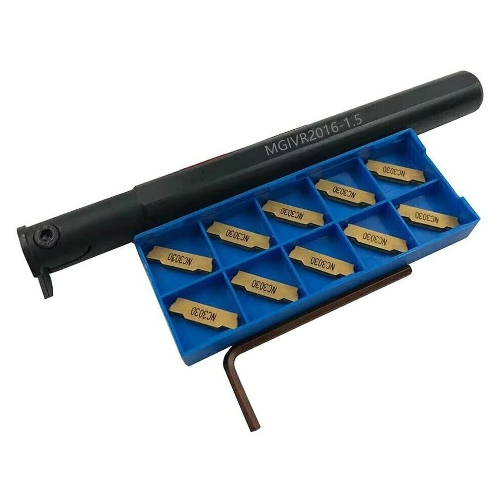 

Высококачественный держатель токарного инструмента + 10 шт. 160 мм ЧПУ внутренняя карбидная вставка из углеродистой стали, фальцевальный держ...