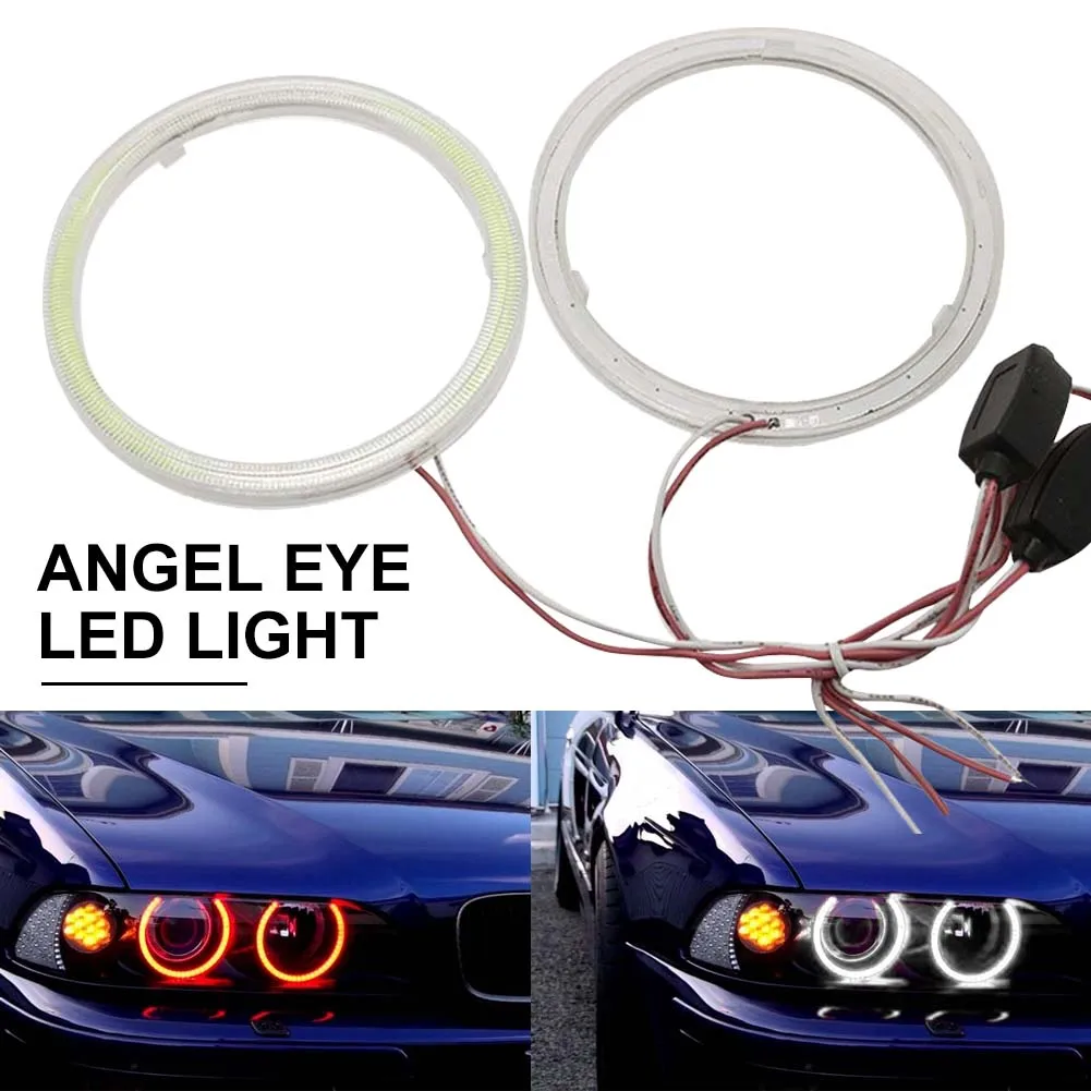 

1PCS Car LED Headlight COB Angel Eye LED Lamp Circle Ring Decoration Lights 12V Car Daytime Running Light DRL Fog Lights