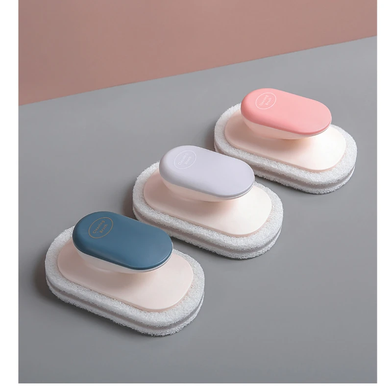

Wash Pot and Bowl Countertop Cleaning Brush Cleaning Tools Handle Sponge Pot and Bowl Brush Kitchen Accessories Limpieza Hogar
