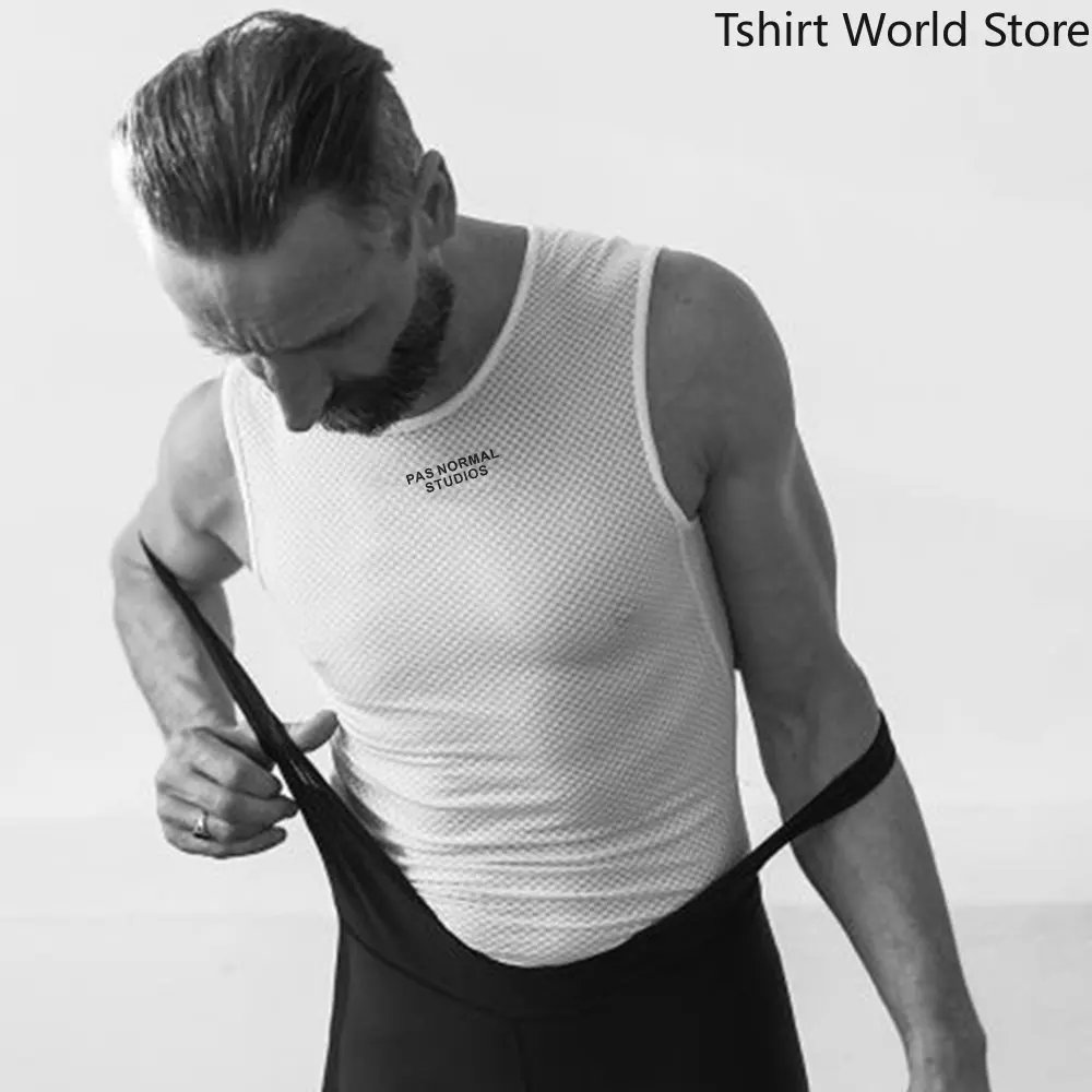 

PNS Men Summer Cycling Keep Dry Warm Mesh Vest Bicycle Undershirt White Cycling Sleeveless Vests Clothing Jerseys SportVest
