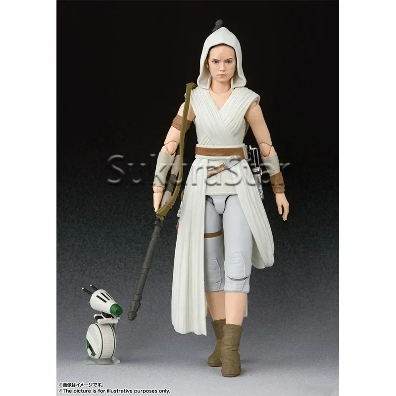 Фото В наличии: Коллекционная подвижная фигурка Bandai S.H.Figuarts Star Wars The Rise of Skywalker Rey, готовая к использованию, подарок для детей №3