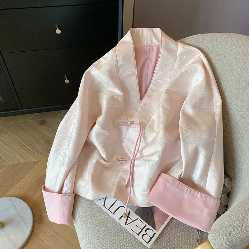 Элегантная женская куртка без пуговиц с цветными блоками новинка весны в