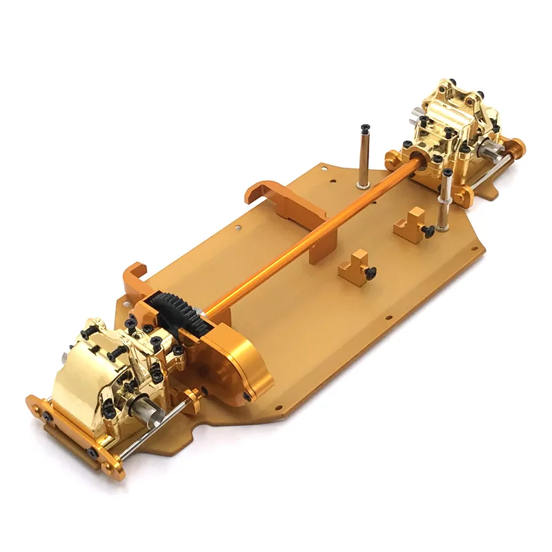 WLtoys 1/14 144010 144001 144002 RC автомобиль металлические обновленные части шасси, коробка передач, крышка шестерни, сборка трансмиссии и т. д. 5 цветов