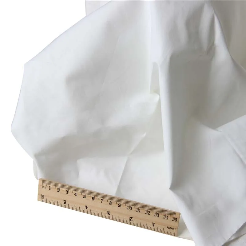 

Very Pale Yellow 60S 100% Cotton Poplin High Density Exquisite Fabrics for DIY Summer Dress Shirt Quilt Handwork Craft Pants