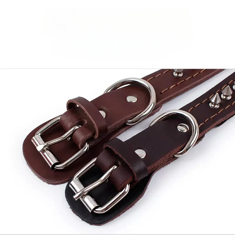 Шейный воротник из воловьей кожи с острыми ногтями