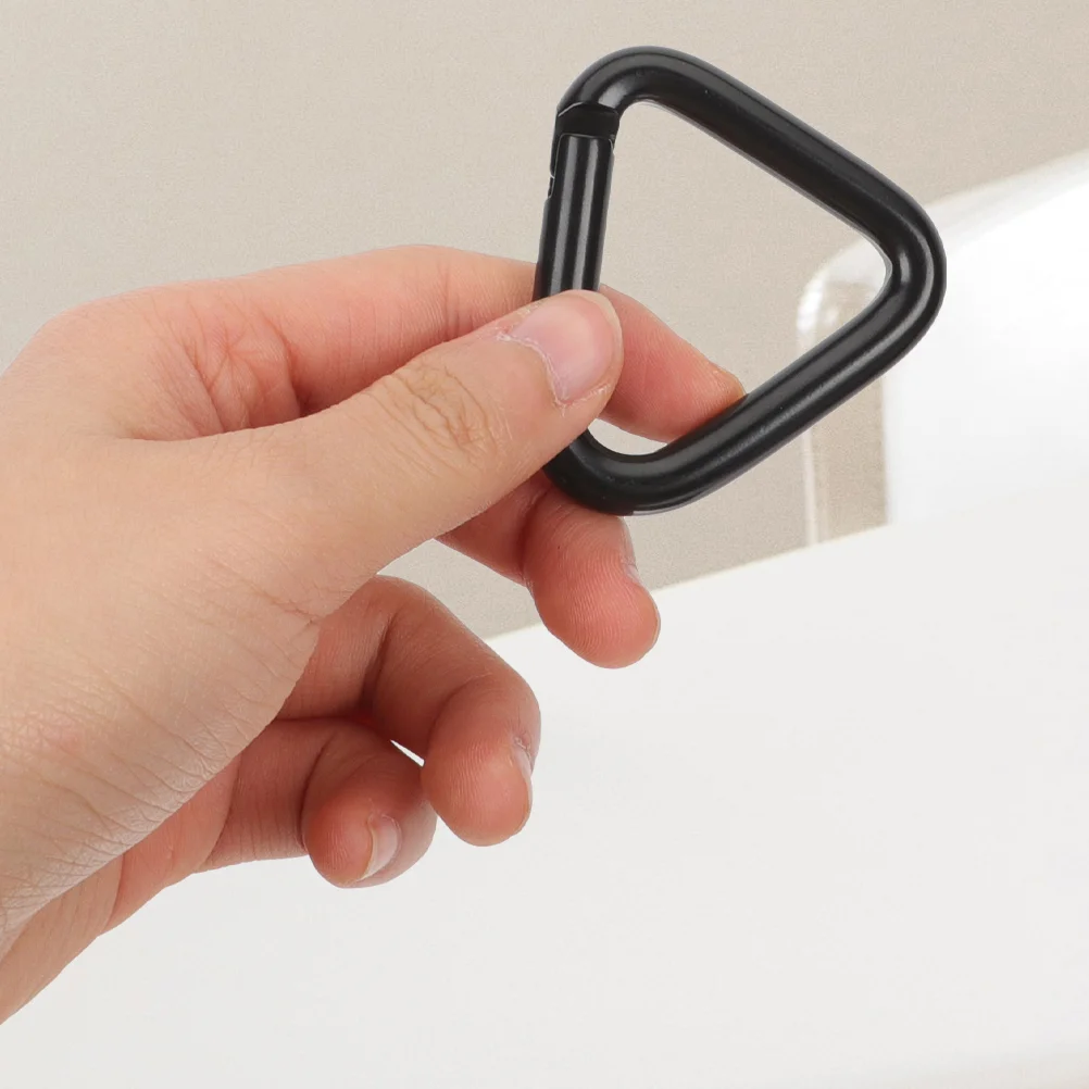 6-шт карабин для скалолазания треугольная сверхмощная пряжка большие черные