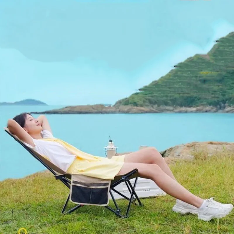 Складной стул для отдыха на природе портативный зарисовок рыбалки пляжа дома