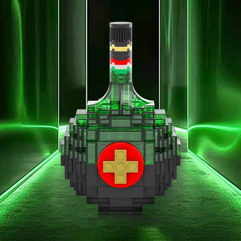 Конструктор MOC UNICUM: Модель венгерского травяного вина UNICUM, креативные настольные украшения, сборные игрушки, подарки для детей своими руками. (art.: 3920dcabfed10) - 3920dcabfed10
