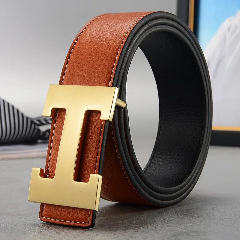 Genuine Leather Belts for Women Fashion Designer Pin Buckle Ladies ...
