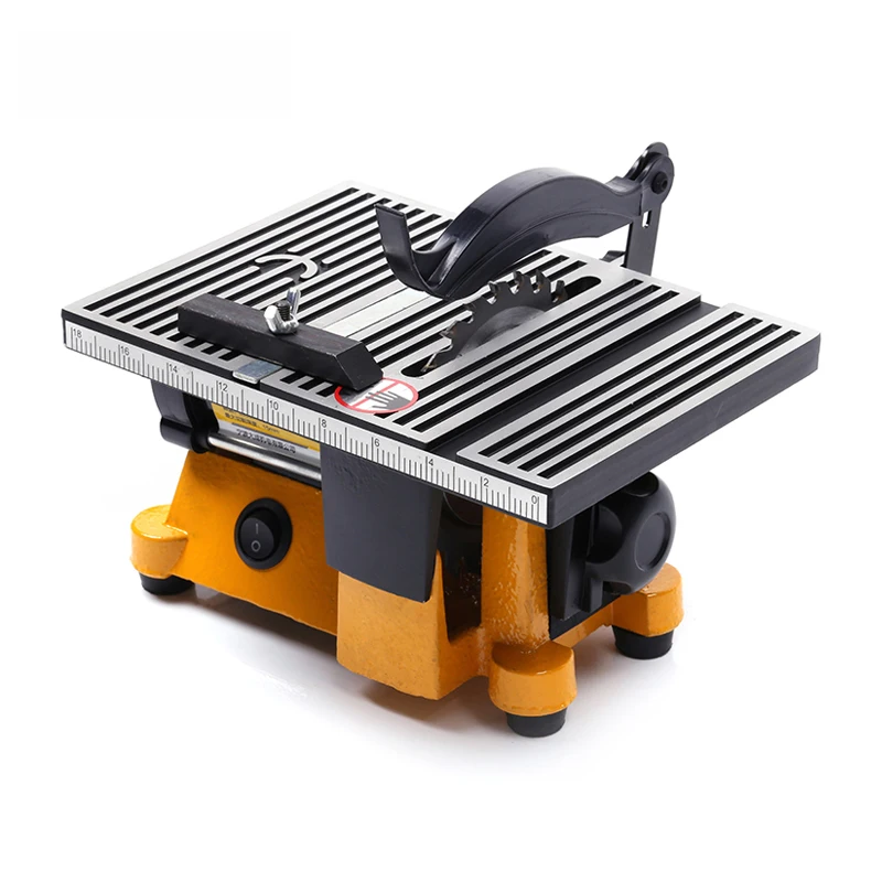 

JIF-DC-100 Electric Mini Table Saw 60W/220V Woodworking DIY Metal Steel Polishing Cutting Tool Aluminum Circular Saw Blade
