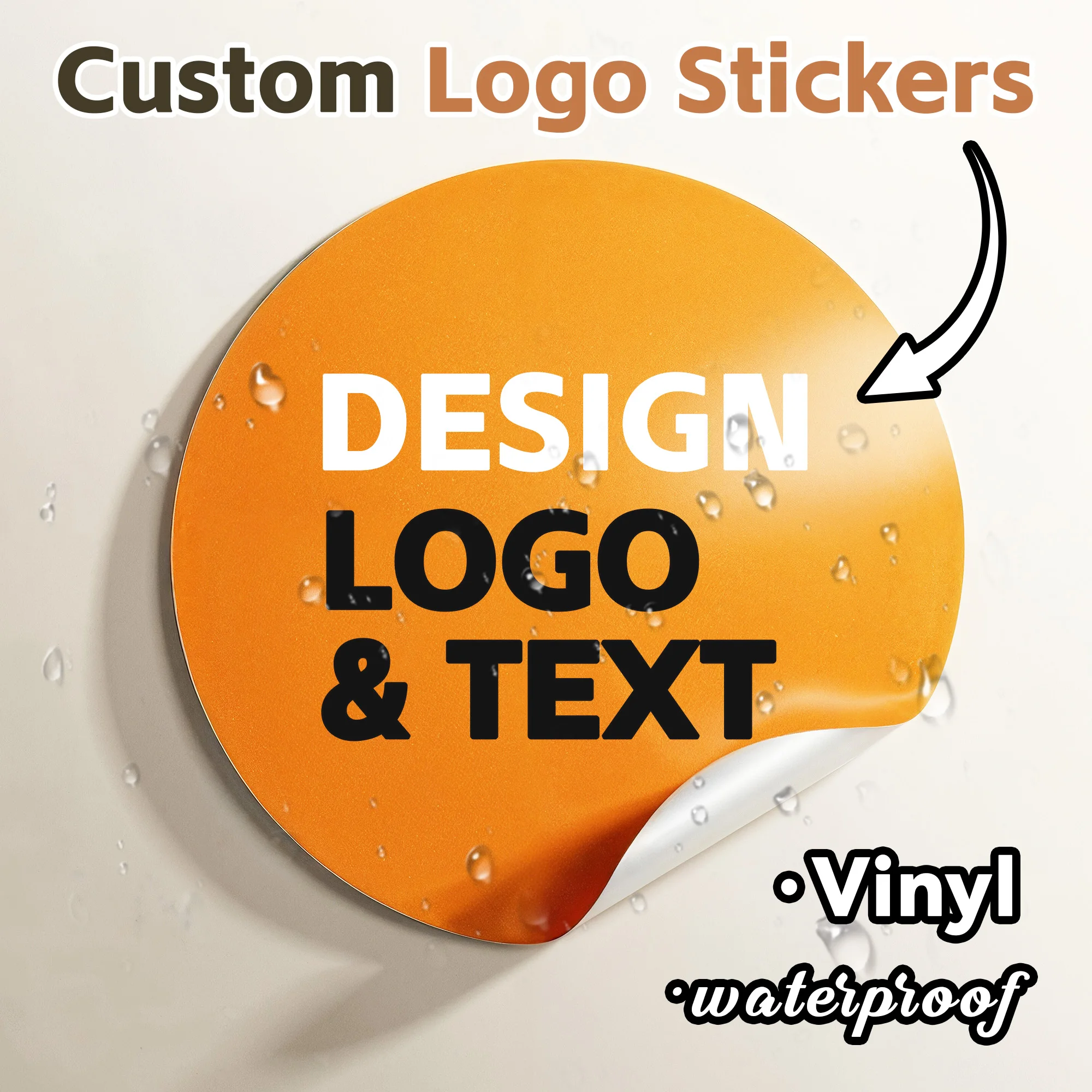 

Персонализированные водонепроницаемые наклейки из винила