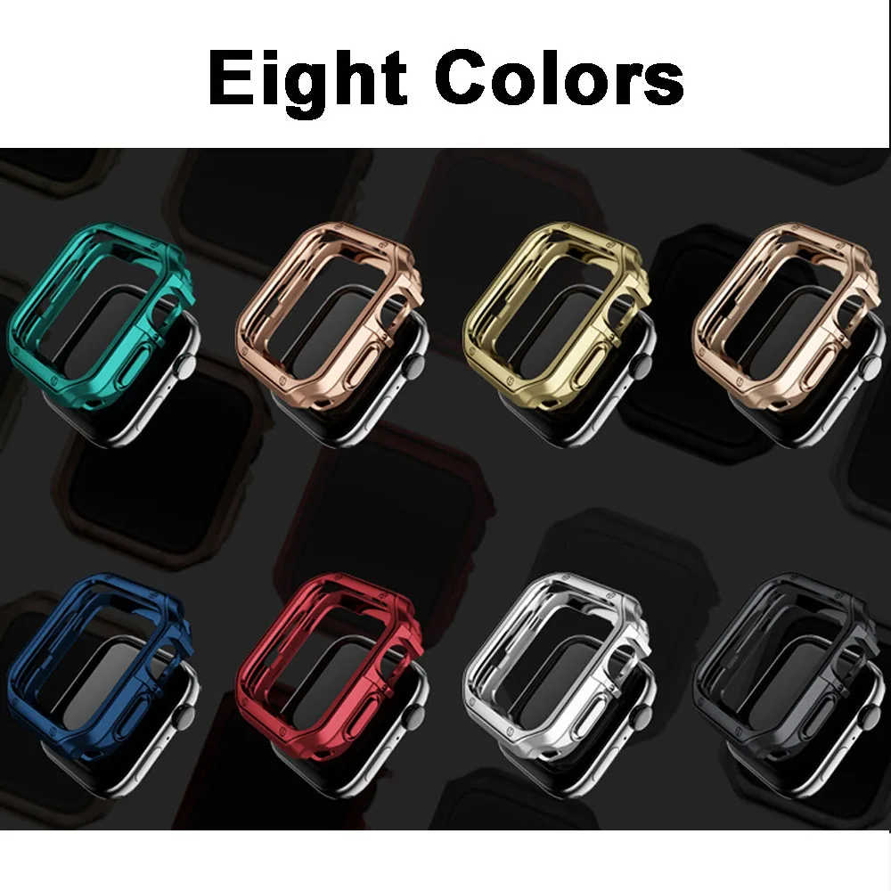 

Cover for Apple Watchcase 45mm 41mm 44mm 40mm 42mm 38mm TPU Accessories Screen Protector iWatch Series 7 6 5 4 3 SE Case no film