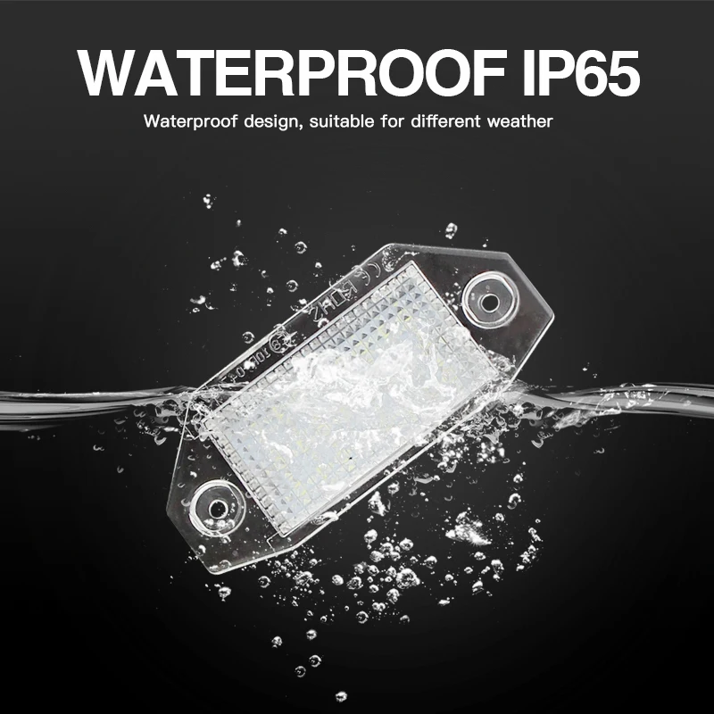 2 шт. 12 В светодиодный светильник номерного знака белые лампы обновление для Ford