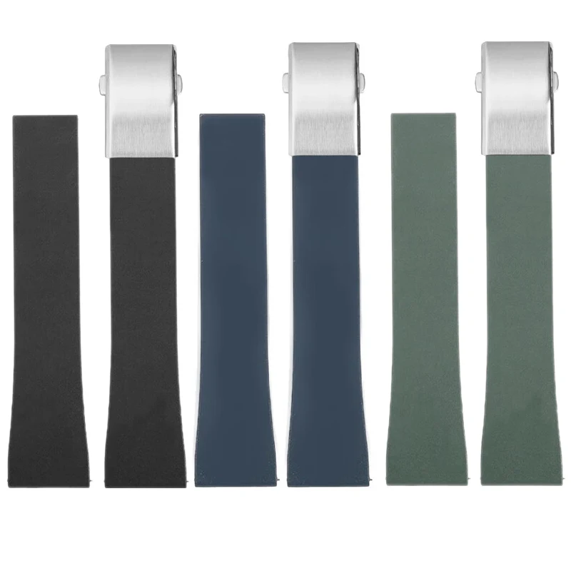 19 20 21 22 мм быстросъемный ремешок из фторкаучука для часов Longines Comcas серии дайвинга