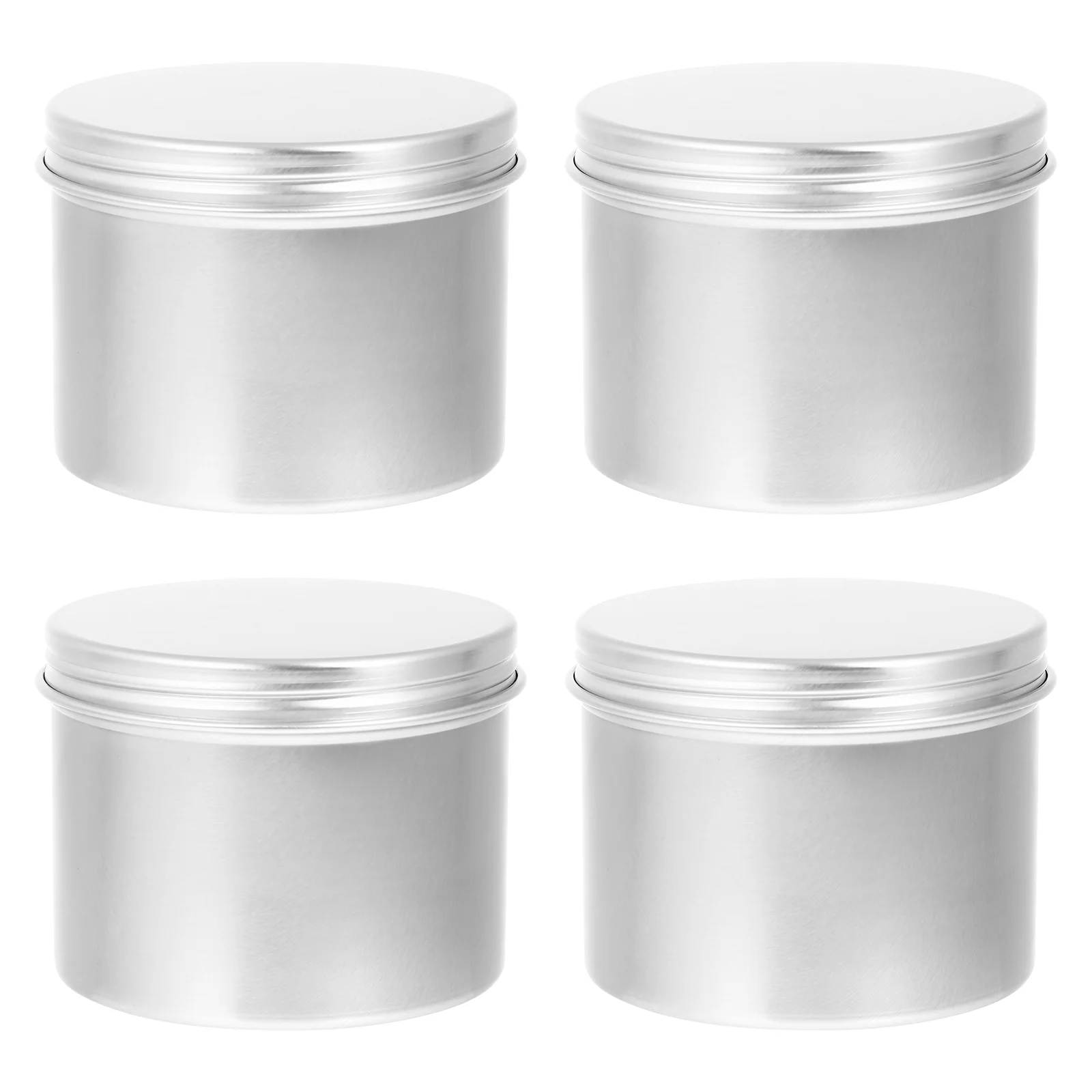 

4 Round Metal Tins Metal Tea Tins Container Tins Metal Round Tins Bakery Treat Boxes Tinplate Cookie Jars