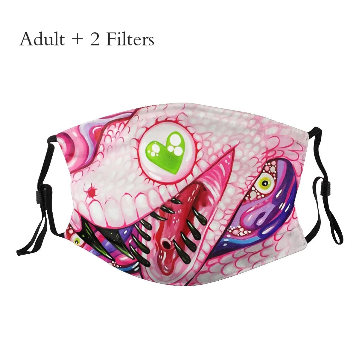 

Eyeball Adulte Mask Glitter Snake Soft Seamless Party Cosplay Muffle Anti Pollution With Filters