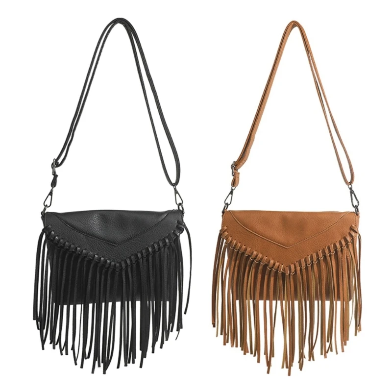 

Fashionable Crossbody Bag with Spacious Room Fringe Handbag Shoulder Bags for Daily Shopping Travel and Dates