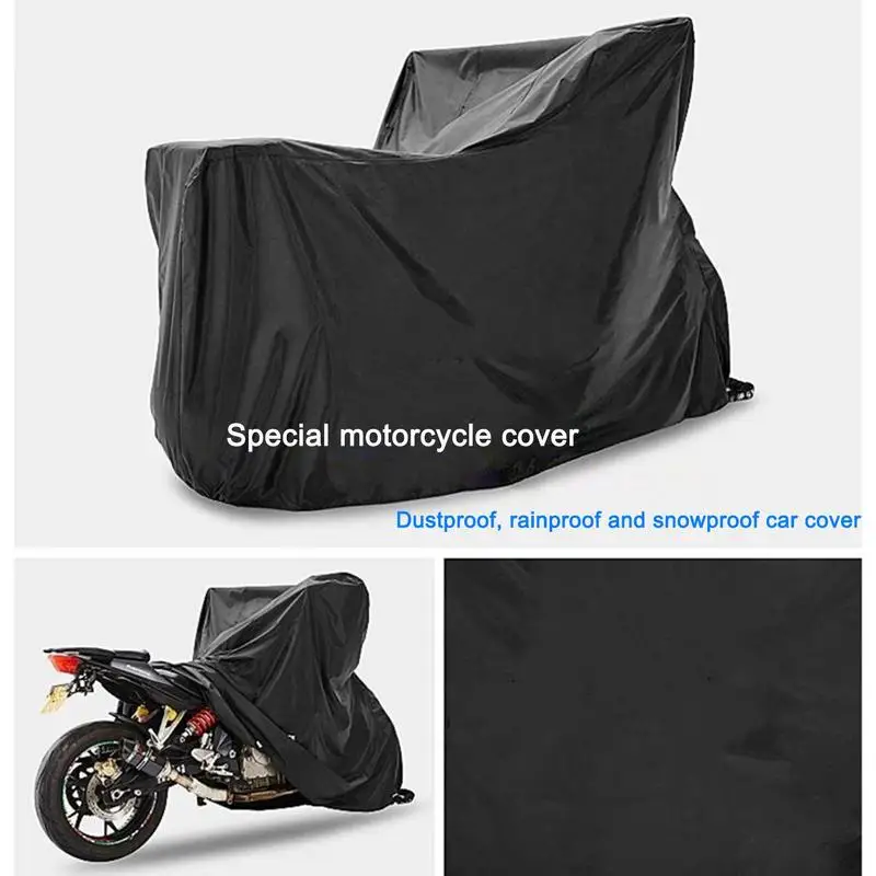 

Motorcycle Cover With Storage Bag All Season Waterproof Dustproof UV Protective Outdoor Scooter Motorbike Rain Cover Accessories