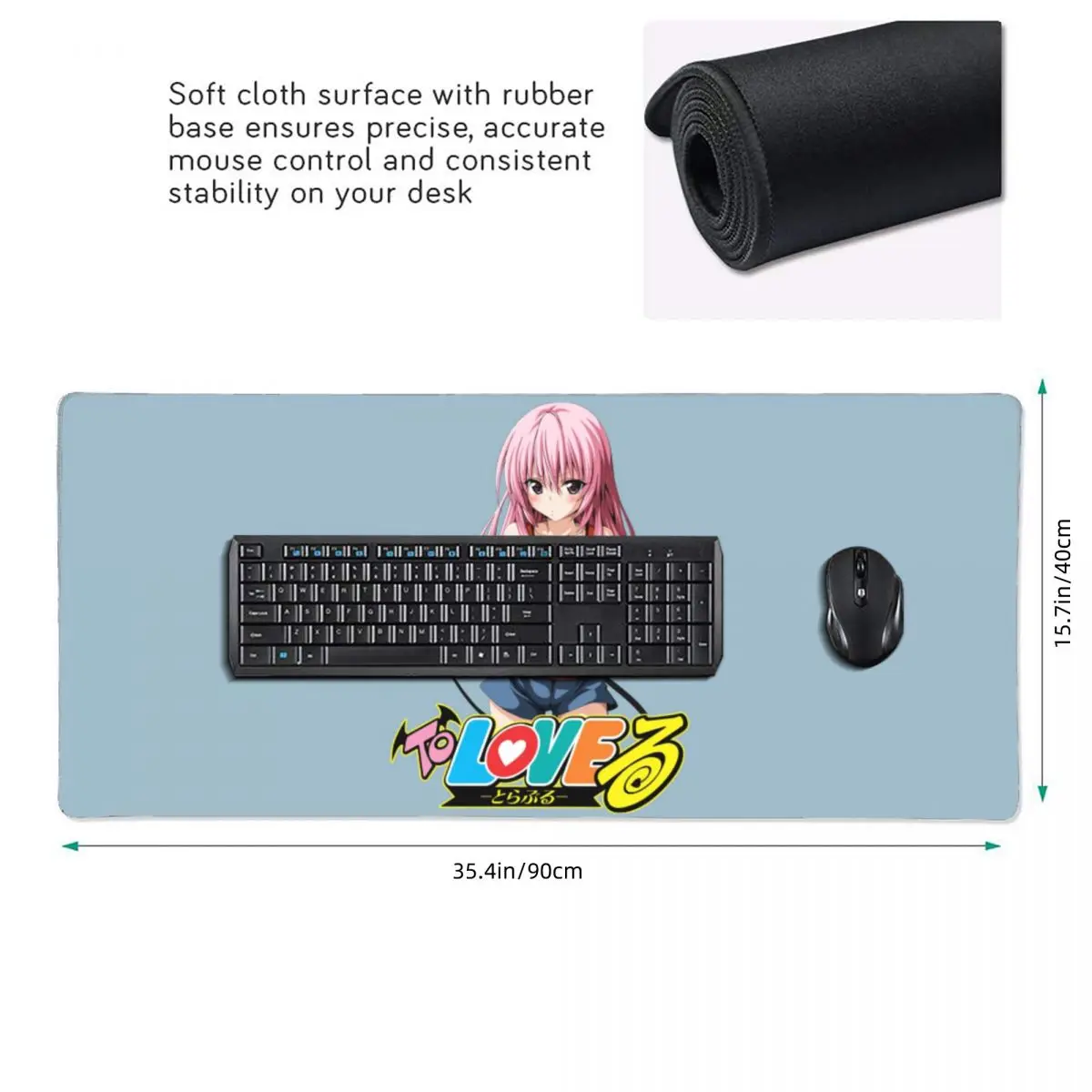 Фото Большой коврик для мыши Nana Astar Deviluke From To Love Ru Darkness, геймерский коврик для ноутбука, клавиатуры, компьютера, офисного стола №4