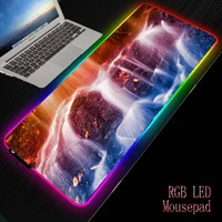 mrgbest water waterfall large gaming mouse pad lockedge mouse mat for laptop computer keyboard pad desk pad dropshipping