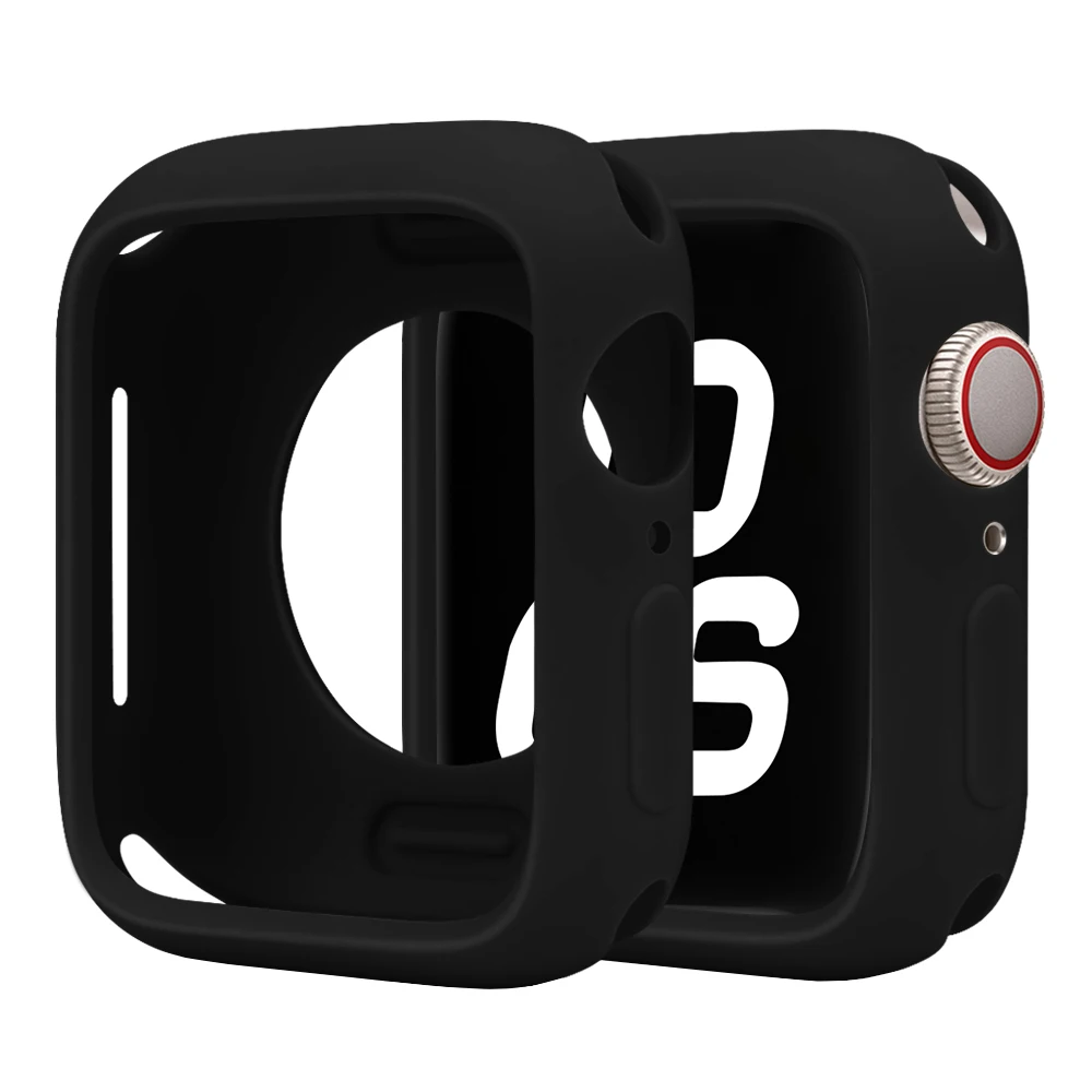 Фото Мягкий силиконовый чехол для Apple Watch 44 мм, 46 мм, 45 мм, 40 мм, 41 49 мм, 38 42 мм, защитный чехол iWatch Series Ultra 10 9 8 7 SE 6 №1