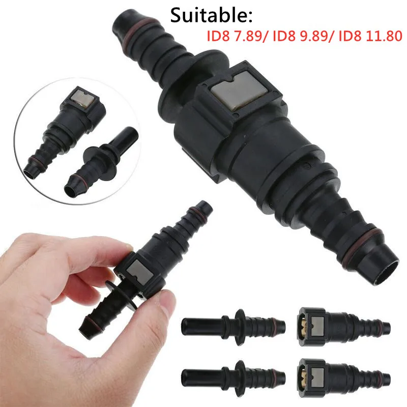 

Car Fuel Line Rubber Hose Coupler ID8 7.89/9.89/11.8 Auto Car Fuel Line Hose Coupler Quick Release Connect Connector Accessories