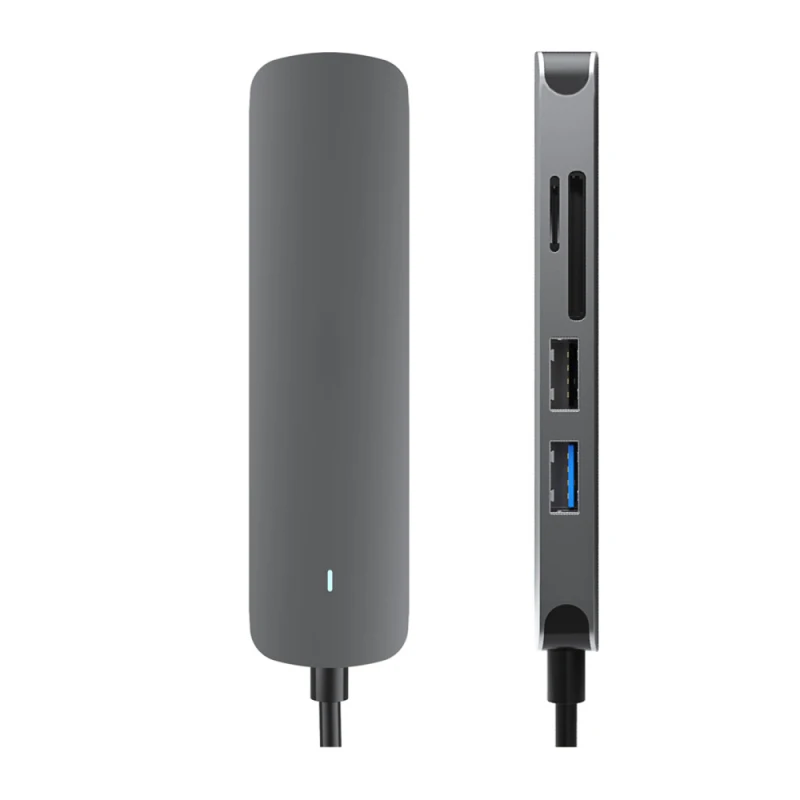 

Адаптер, совместимый с HDMI, 5 Гбит/с, сверхскоростной, 4k видео, Full 1080p, алюминиевый корпус, дизайн для Macbook, Расширительная док-станция, концентратор Usb C