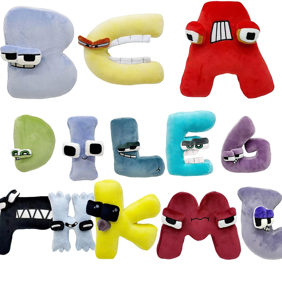

New Alphabet Lore Plush Toy Pack Game Alphabet Lore But Are Stuffed Doll Anime Soft Baby Hug Pillow Kid Gift